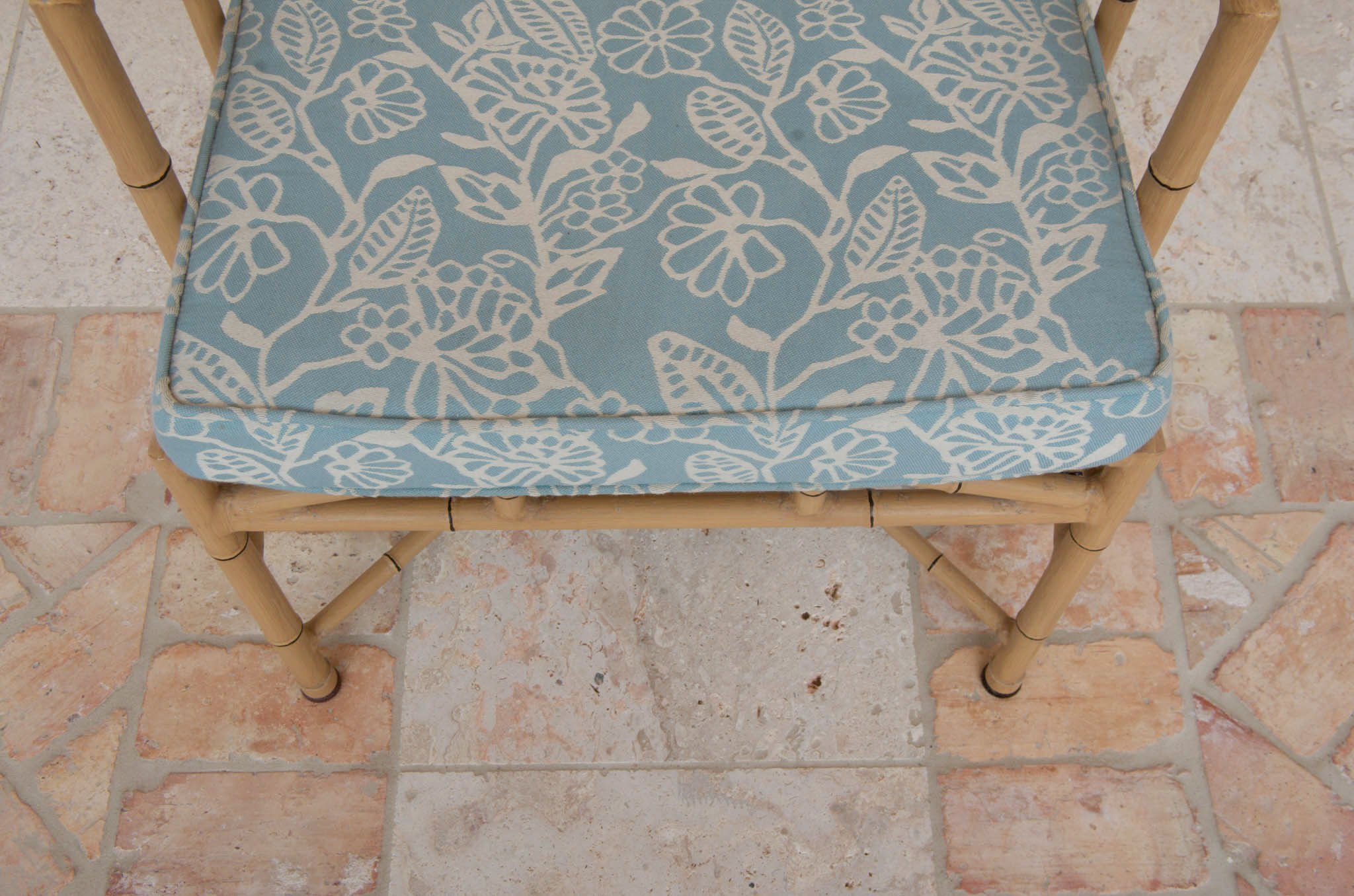 Faux Bamboo Patio Furniture Dining Set