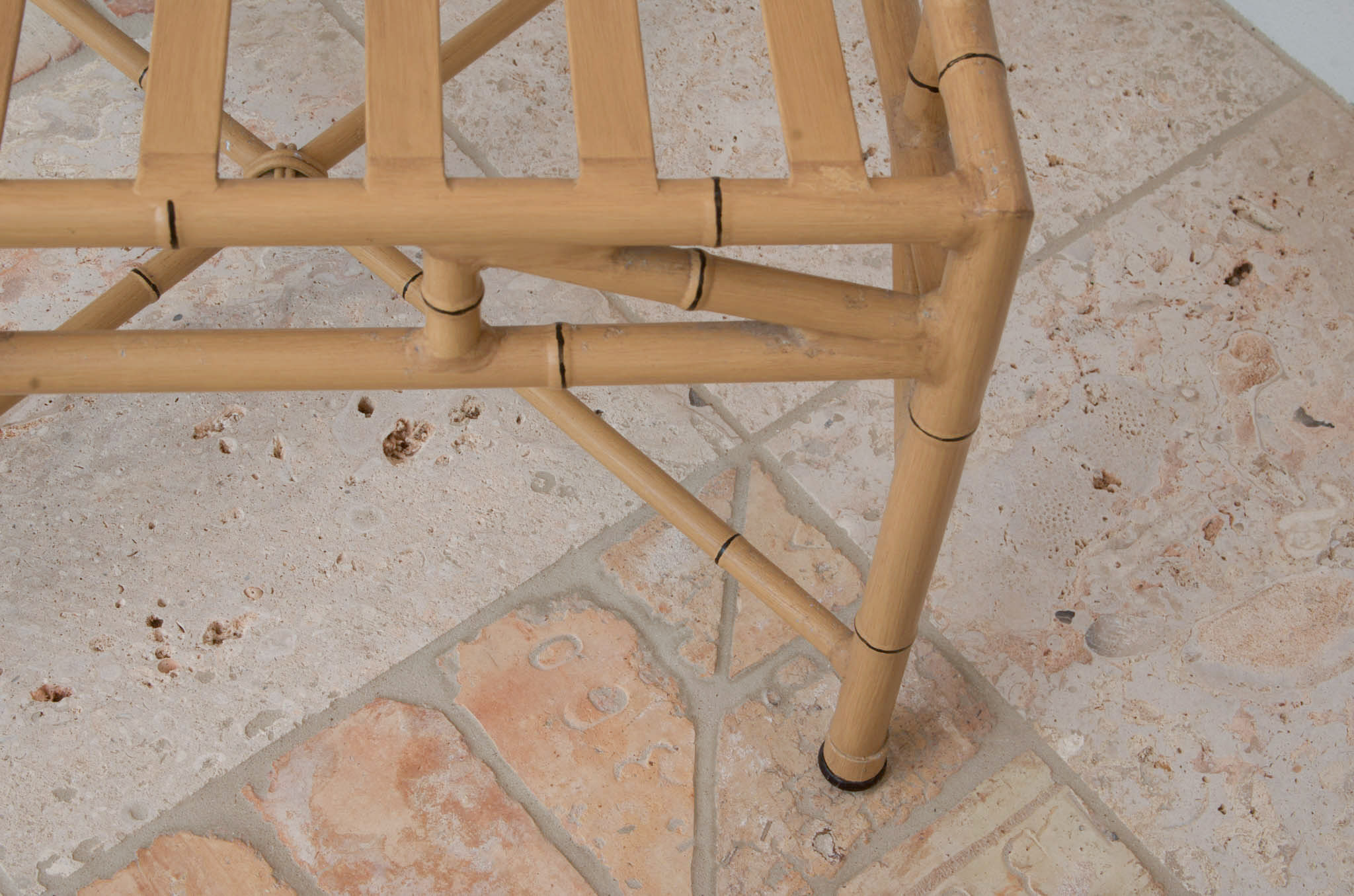 Faux Bamboo Patio Furniture Dining Set