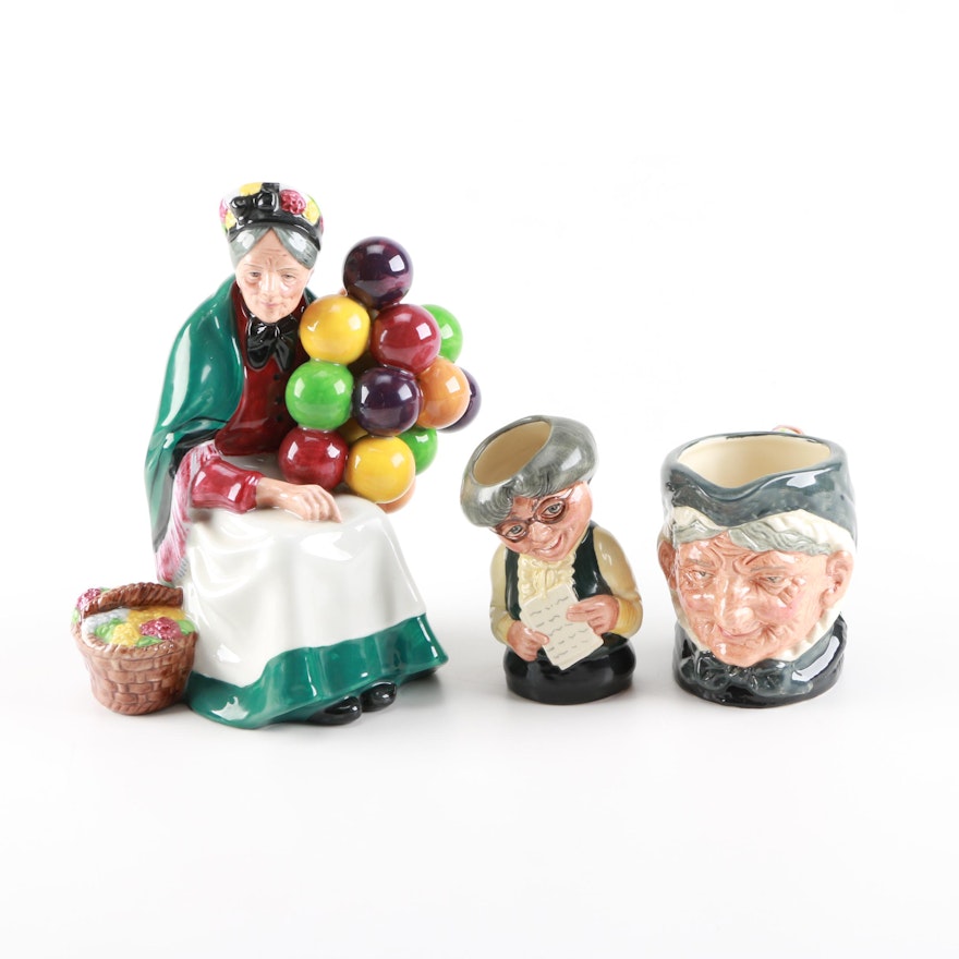 Royal Doulton Toby Mugs and Figurine
