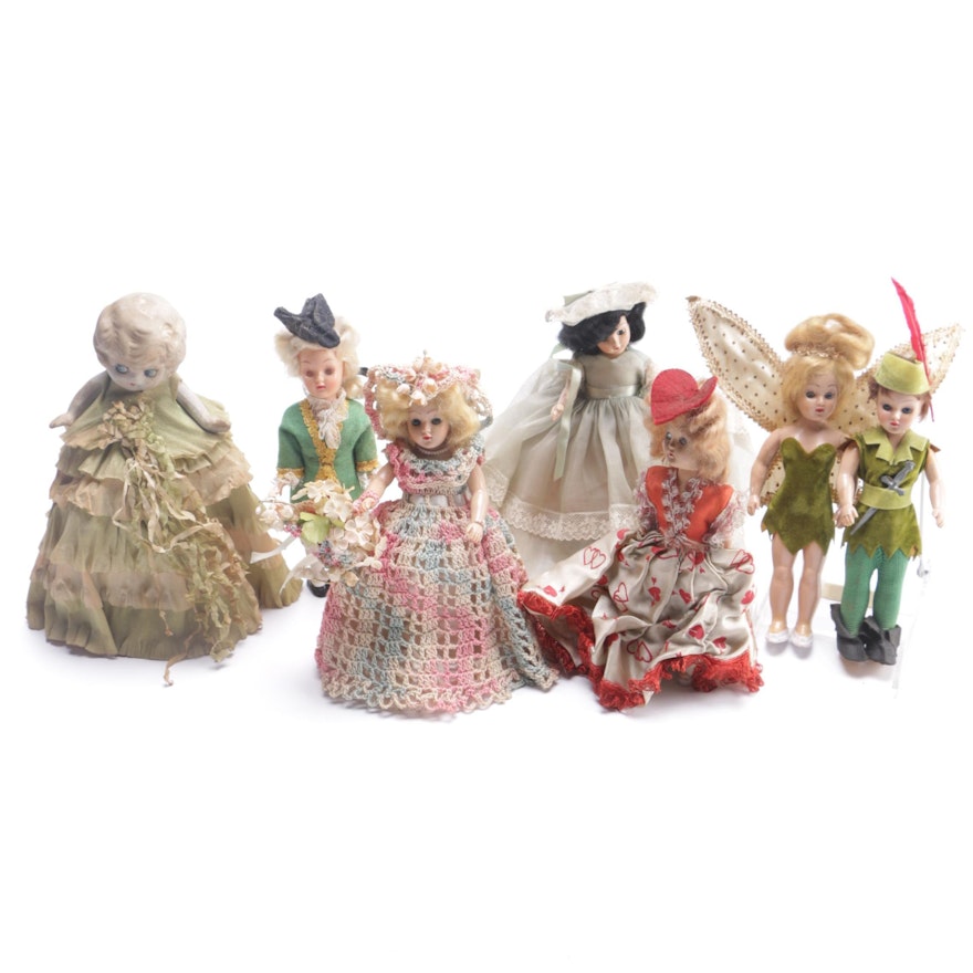 Antique Porcelain and Plastic Dolls Featuring Duchess Dolls