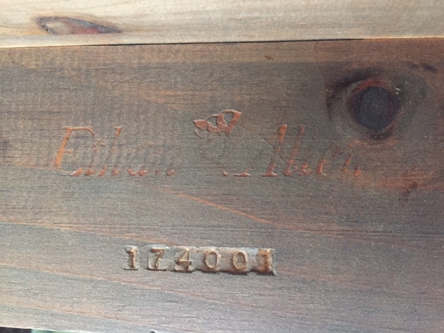 Game Table by Ethan Allen With Ladderback Rush-Seat Chairs