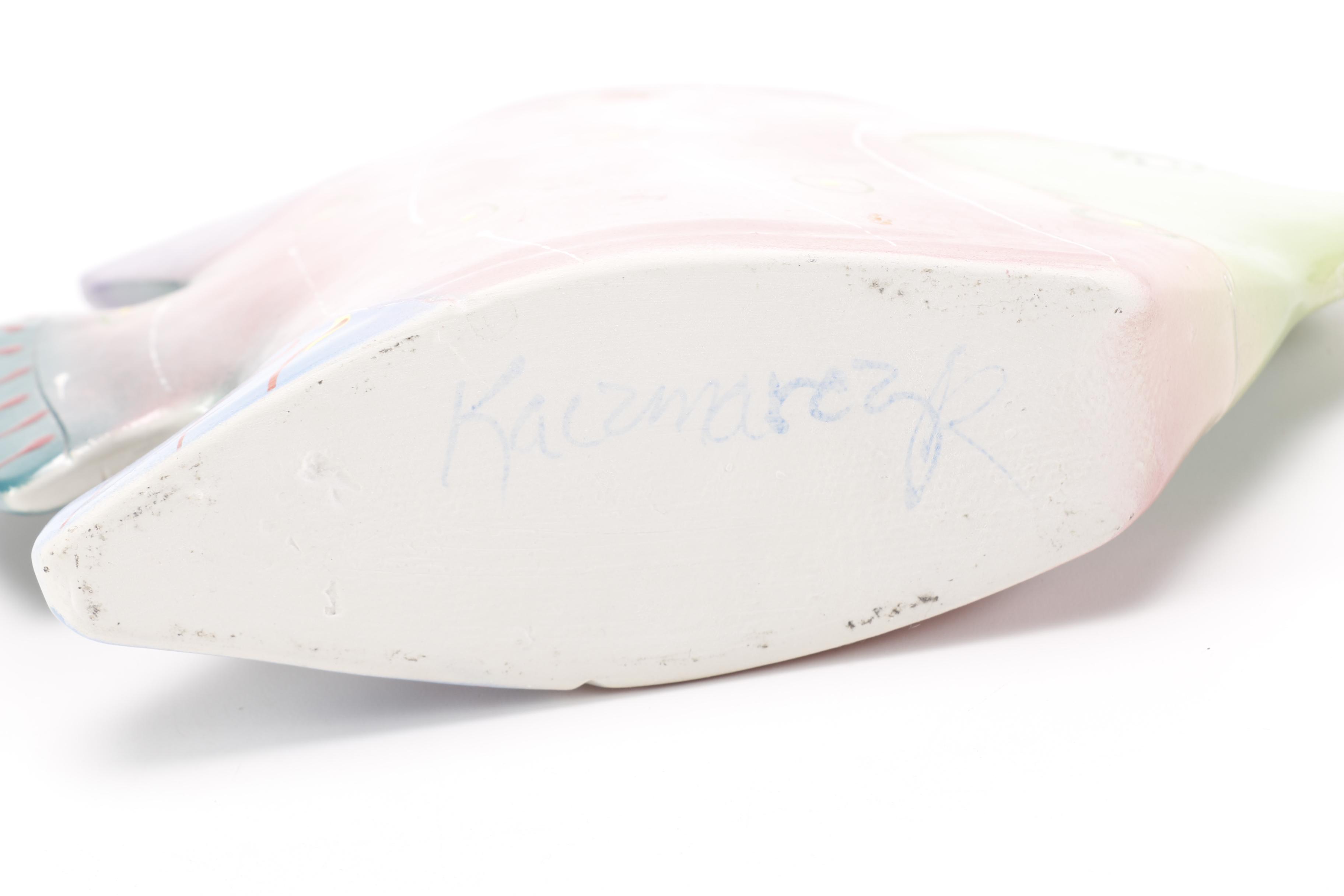 Handbuilt Pottery Fish Sculpture