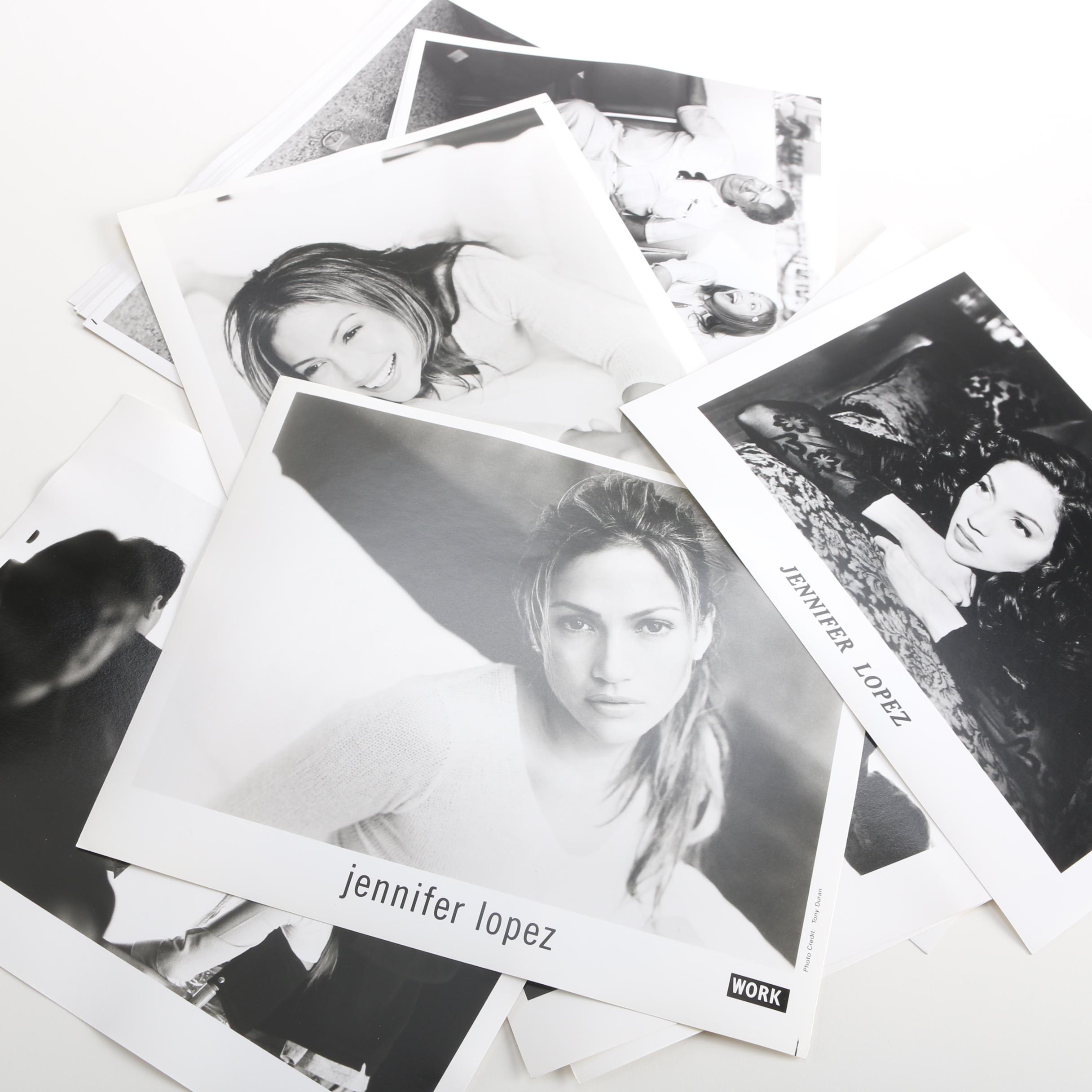Jennifer Lopez Black and White Photographs