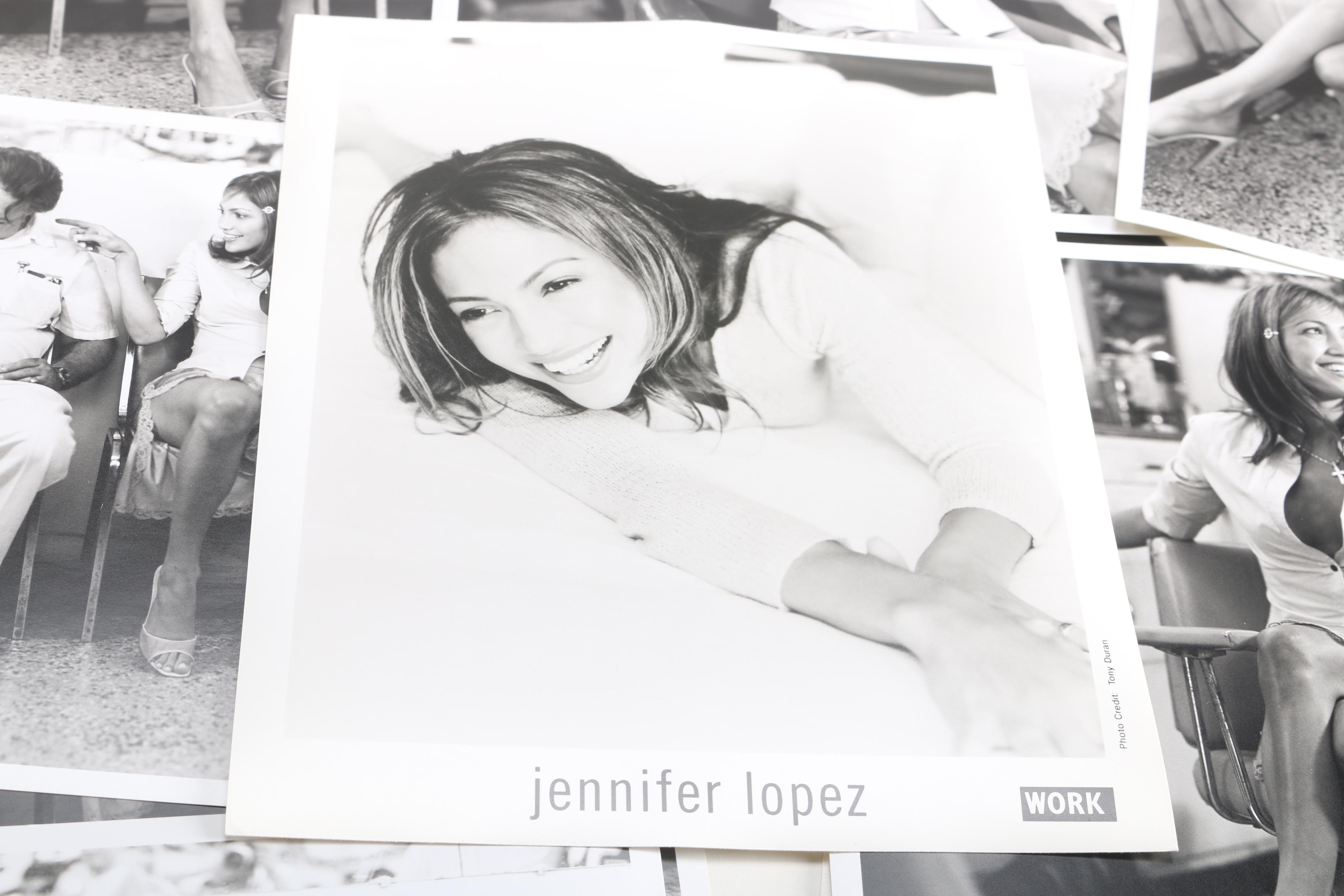 Jennifer Lopez Black and White Photographs