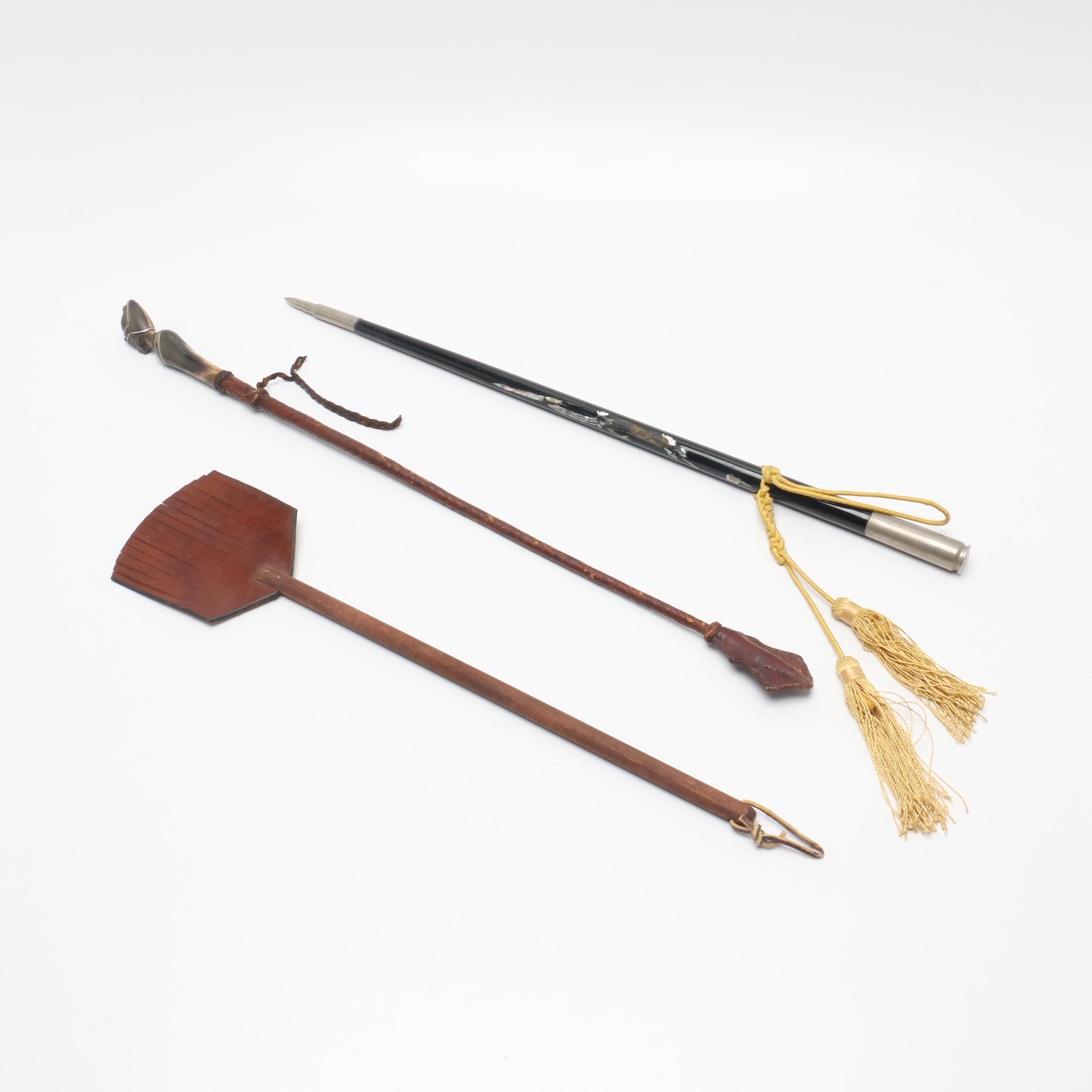 Equestrian Leather Riding Crops