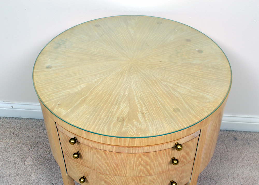 Drum Style Accent Table by Century