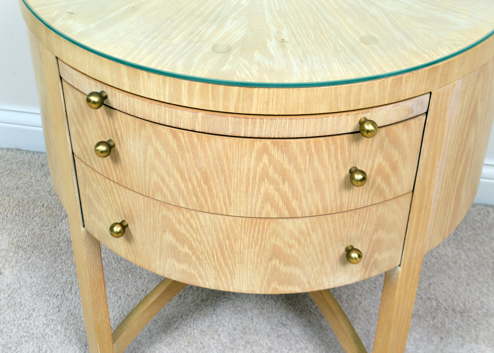Drum Style Accent Table by Century