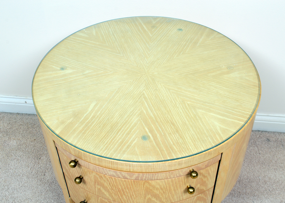Drum Style Accent Table by Century