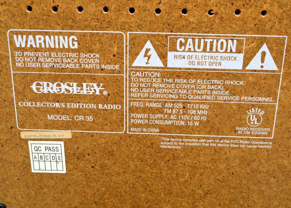 Faux Vintage Crosley Budweiser Collector's Edition Cassette Radio