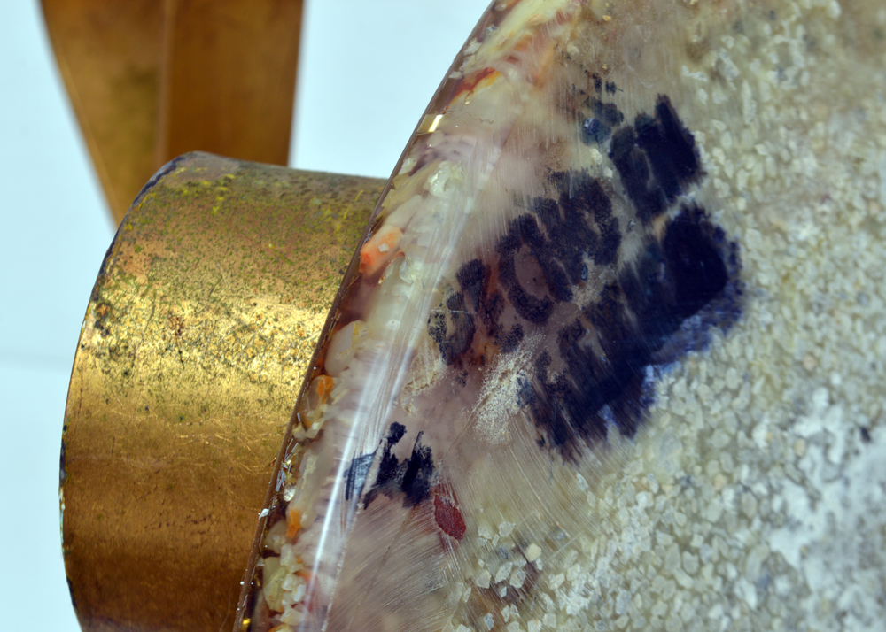 Mexican Accent Table With Mosaic Resin Top