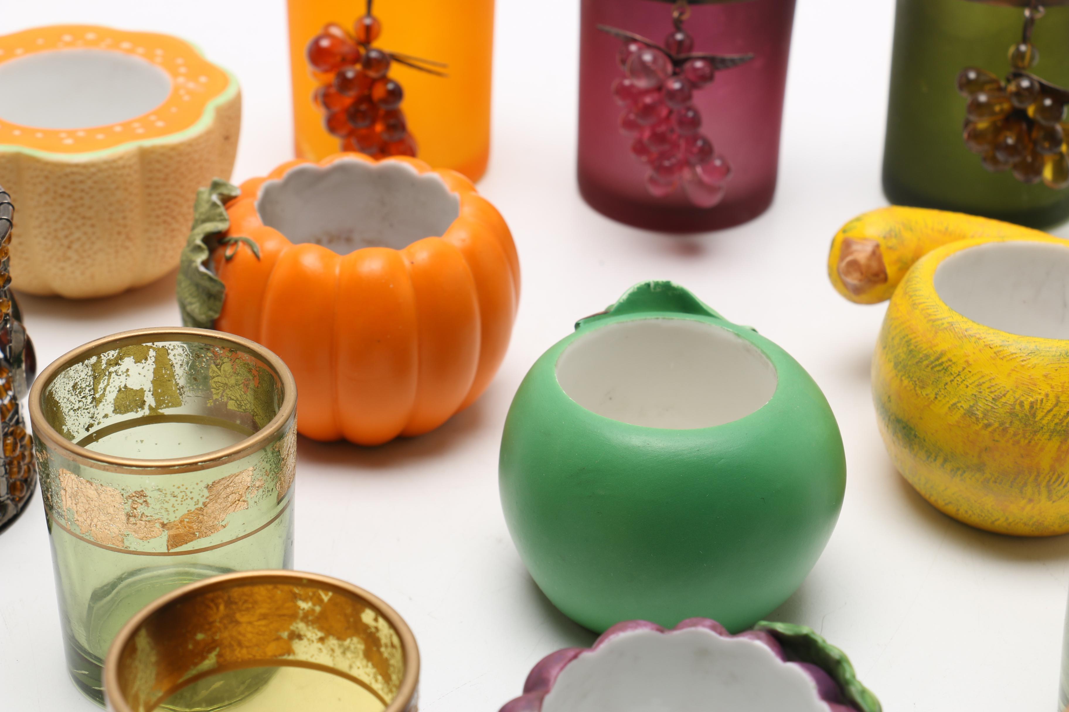 Glass and Ceramic Votive Candle Holders