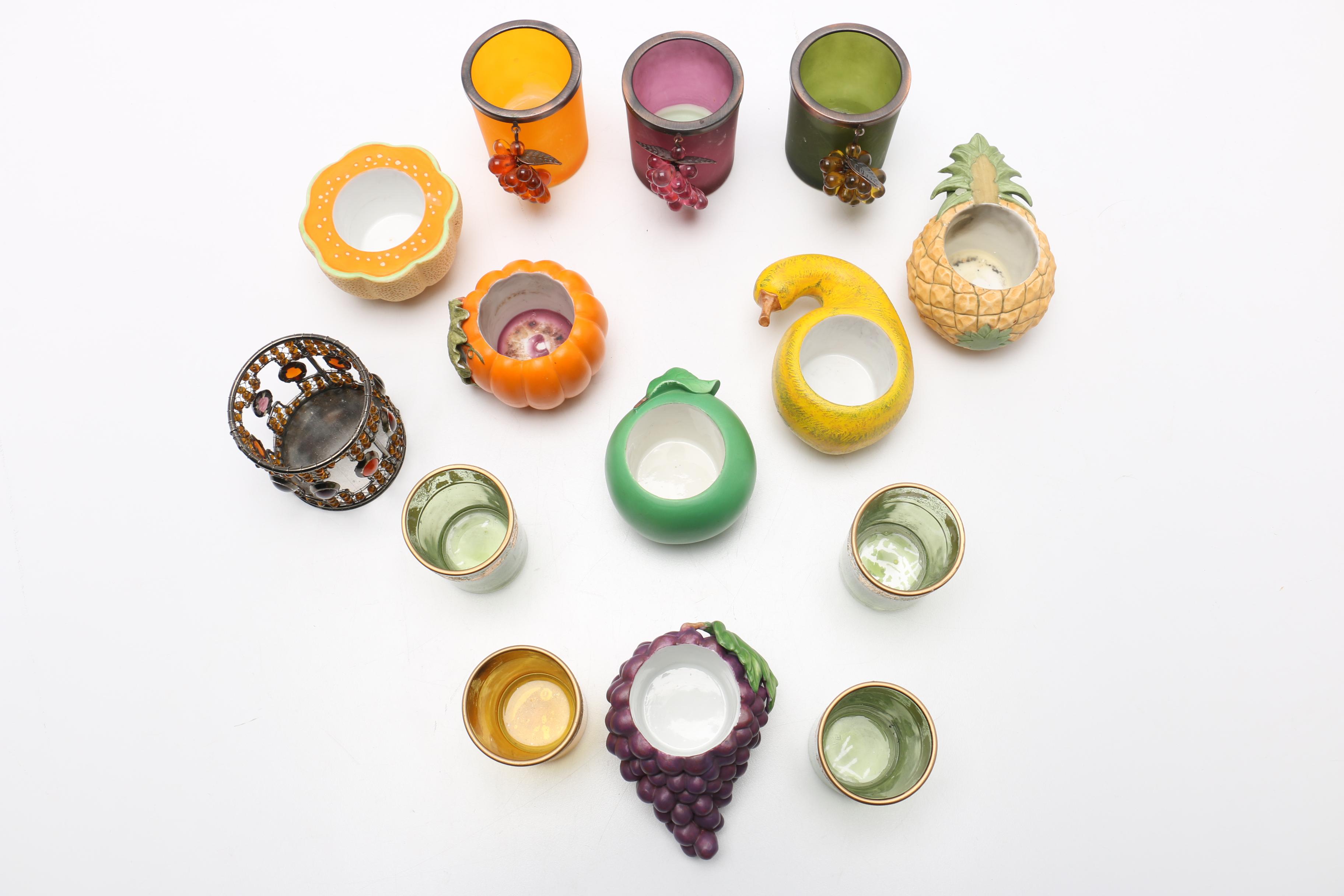 Glass and Ceramic Votive Candle Holders