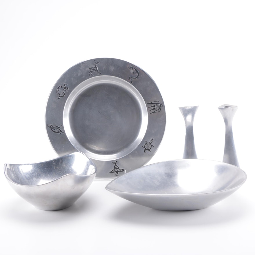 Nambe and Other Metal Alloy Tableware