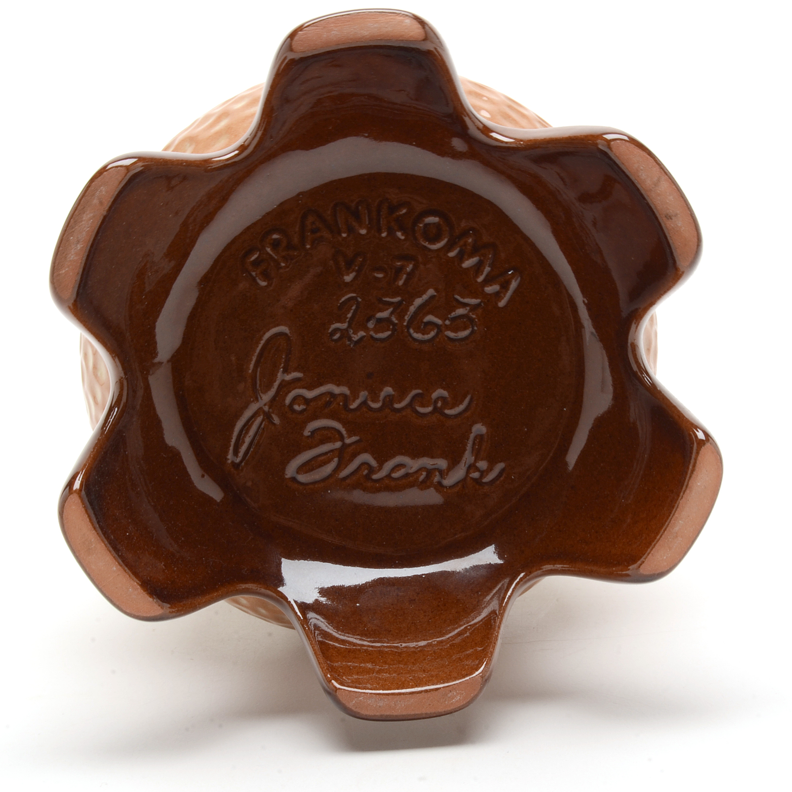 1975 V-7 Signed Frankoma Pottery Vase