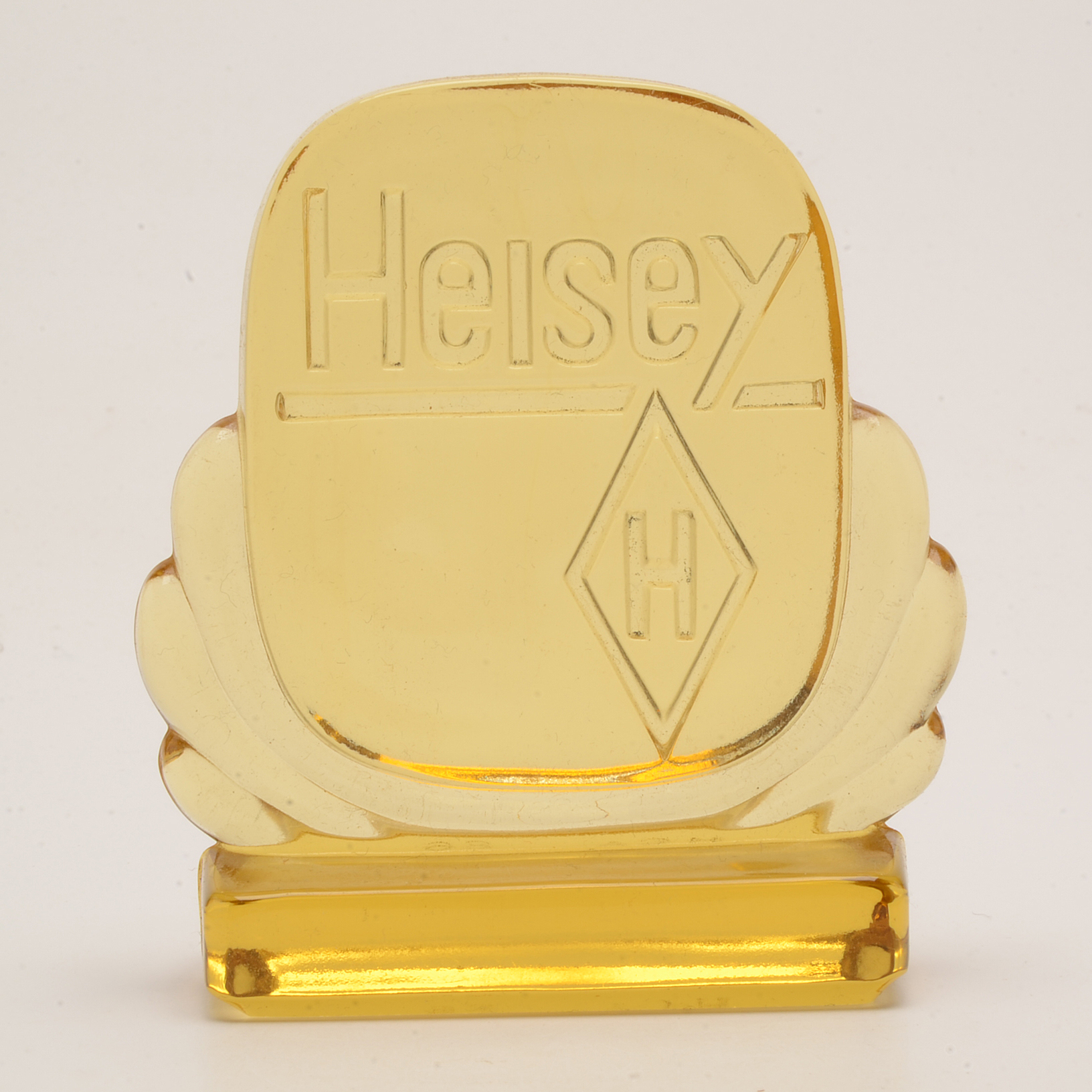 Group Heisey and Fenton Glass Advertising Signs