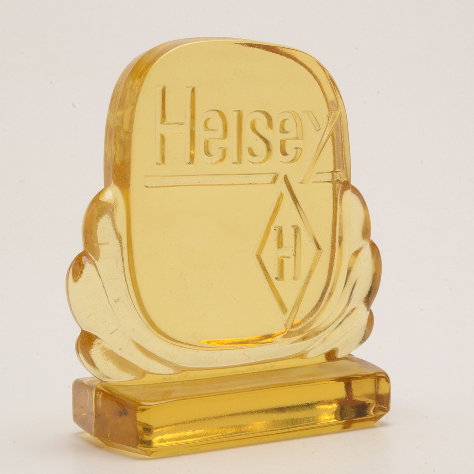 Group Heisey and Fenton Glass Advertising Signs