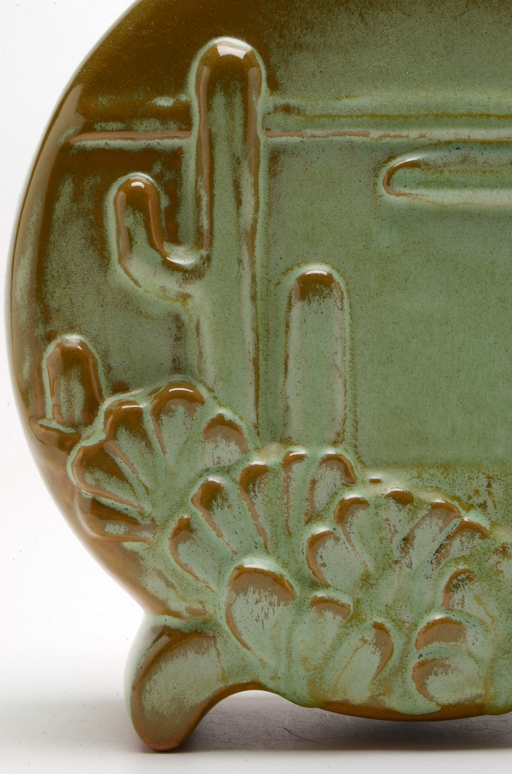 Frankoma Pottery Prairie Green Vase and Planter