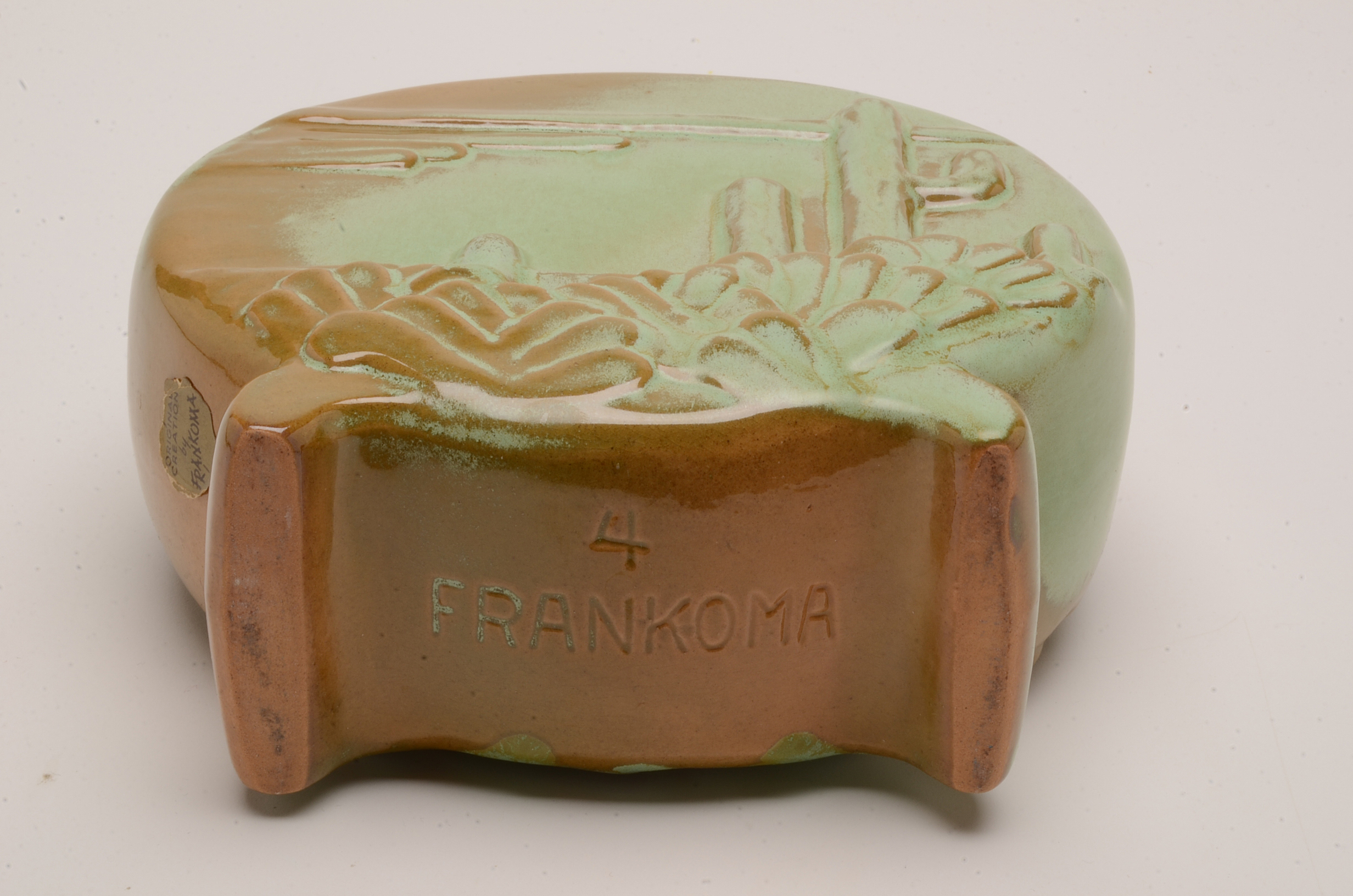 Frankoma Pottery Prairie Green Vase and Planter