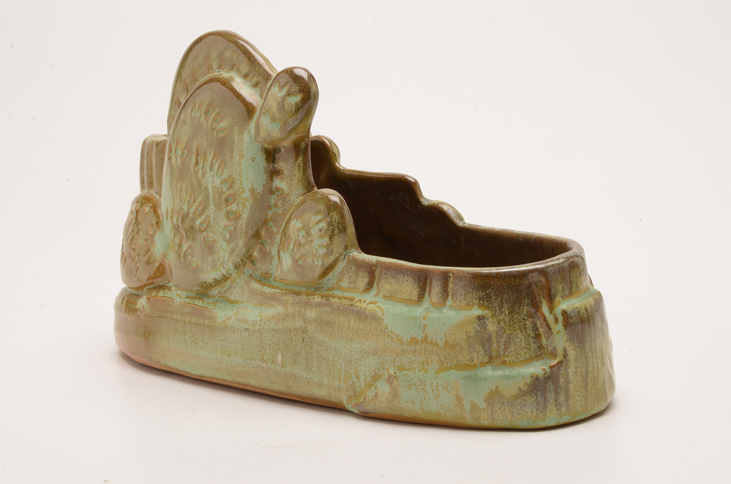 Frankoma Pottery Prairie Green Vase and Planter