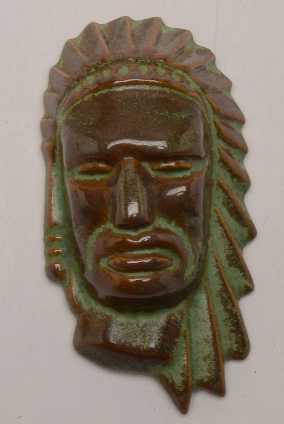 Frankoma Pottery "Indian Head" Plaques and Mudhead Mug