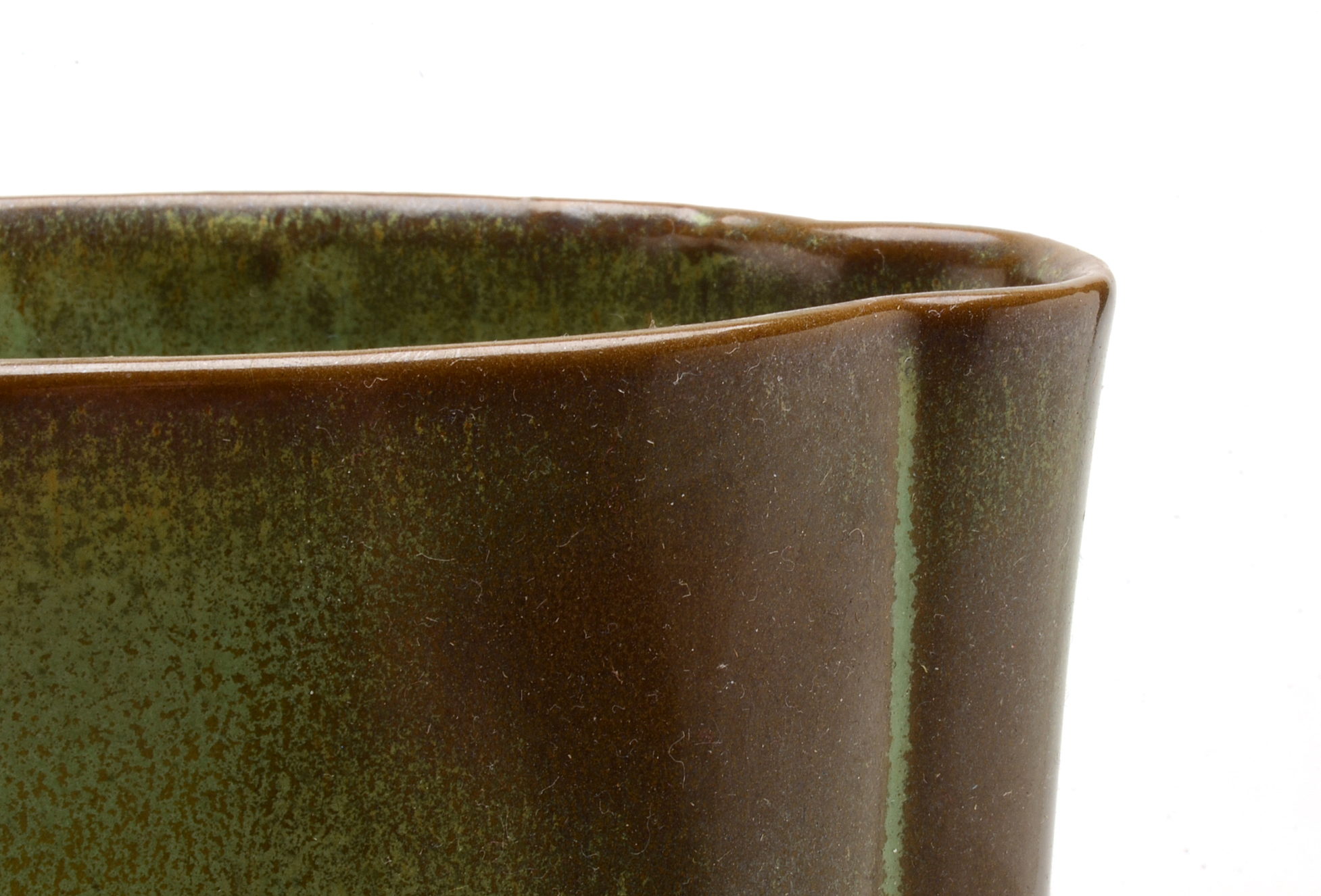 Vintage Frankoma Pottery Green Vase