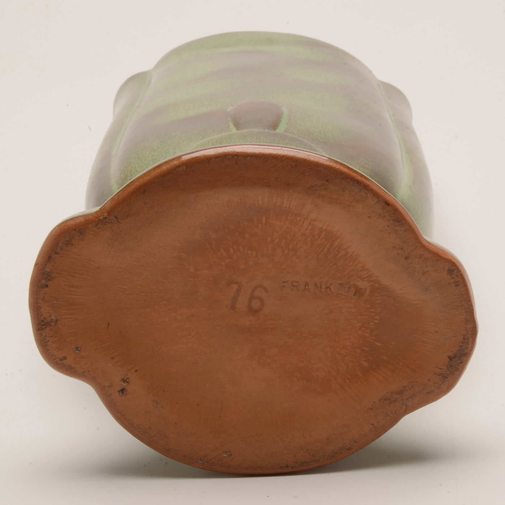 Vintage Frankoma Pottery Green Vase