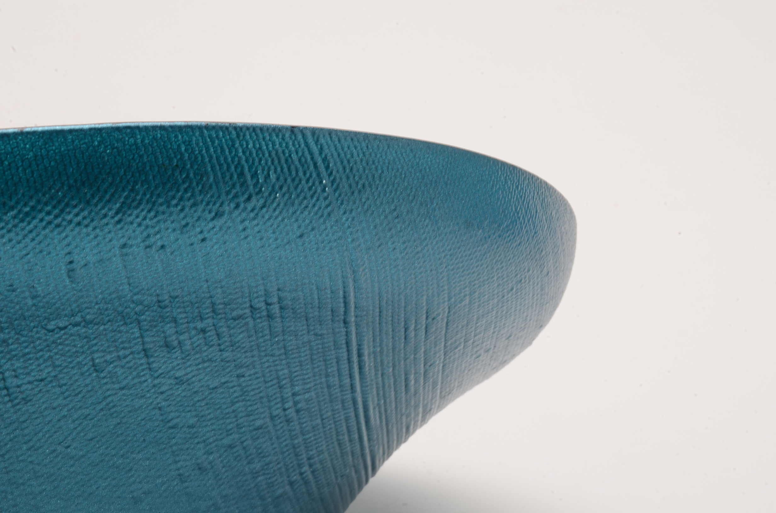 Blue Blenko Style Decanter and Bowl