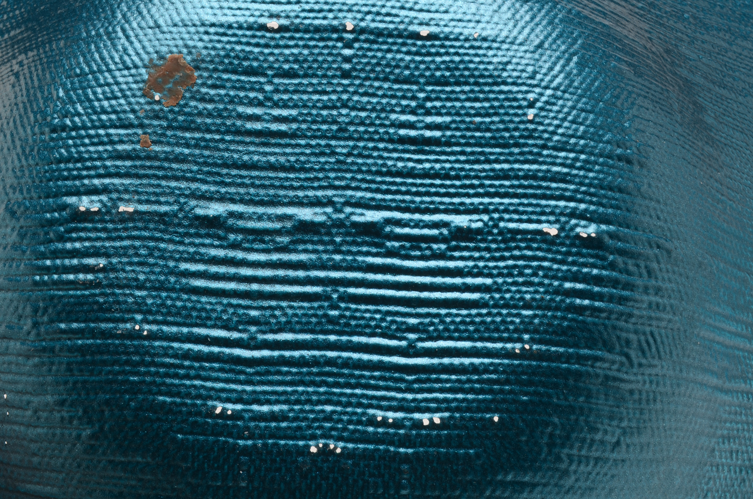 Blue Blenko Style Decanter and Bowl