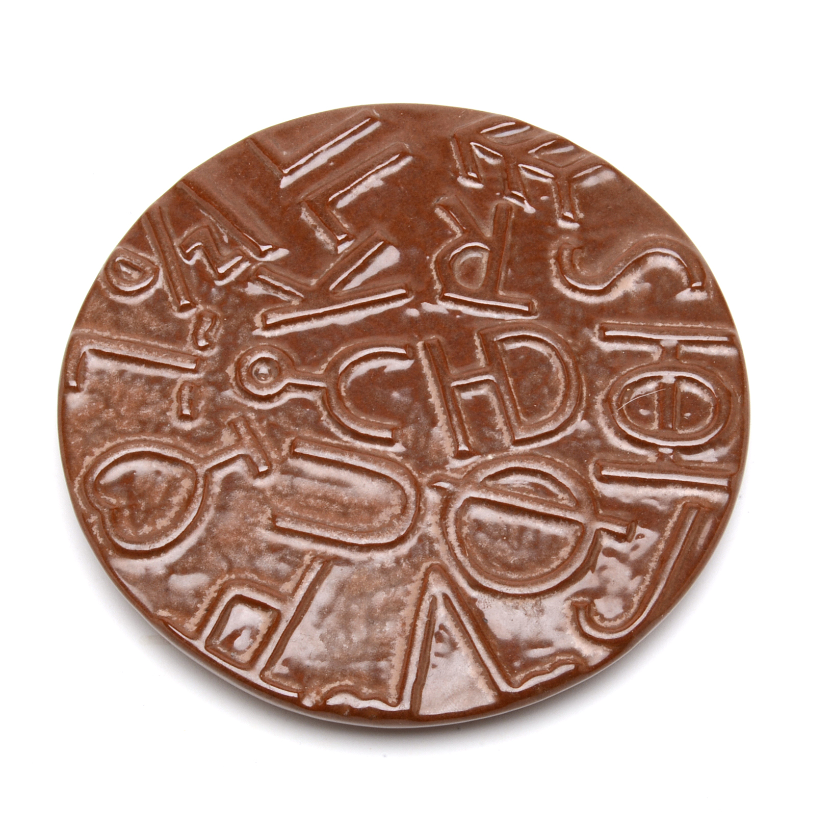 Frankoma Pottery Cattlebrands Trivet