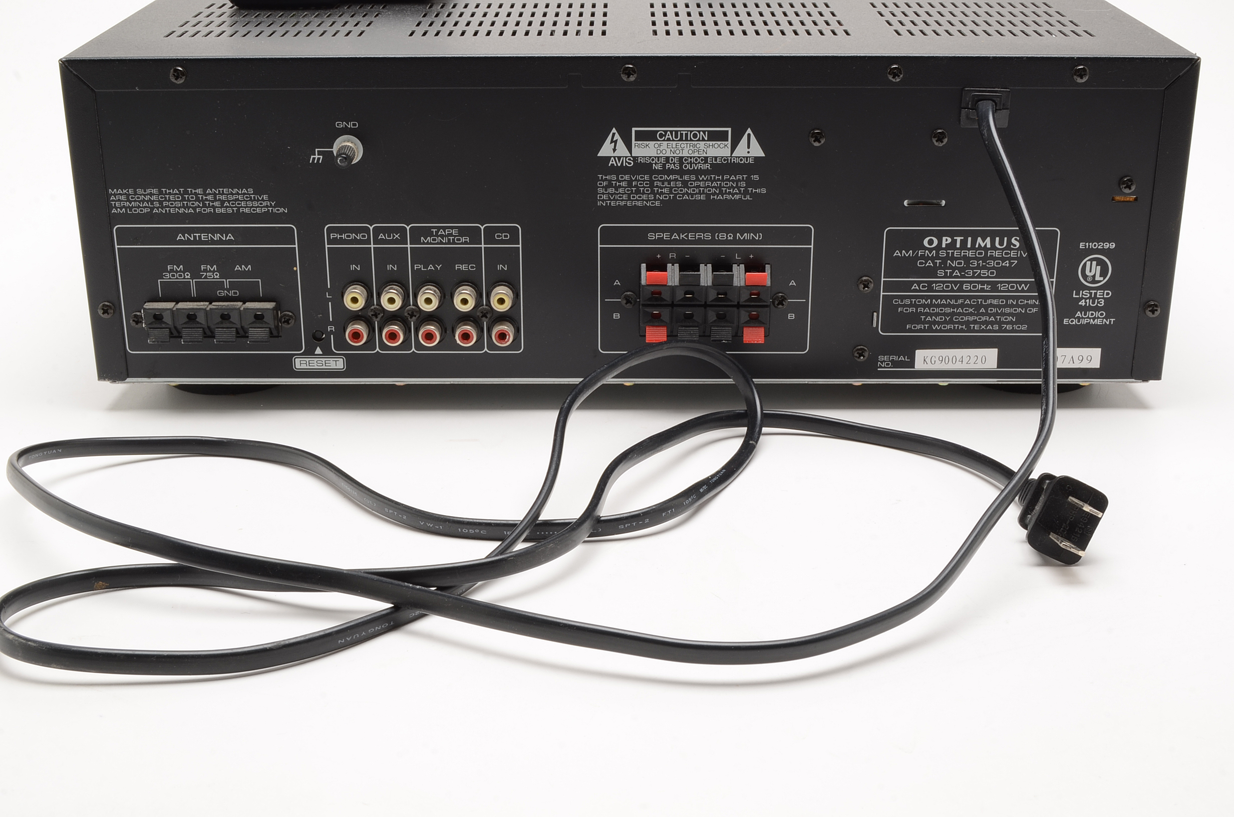 Optimus AM/FM Stereo Receiver