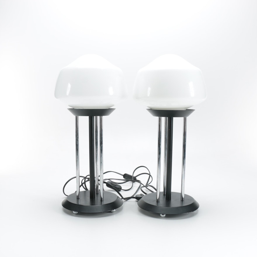 Werner Ceramic and Metal Table Lamps