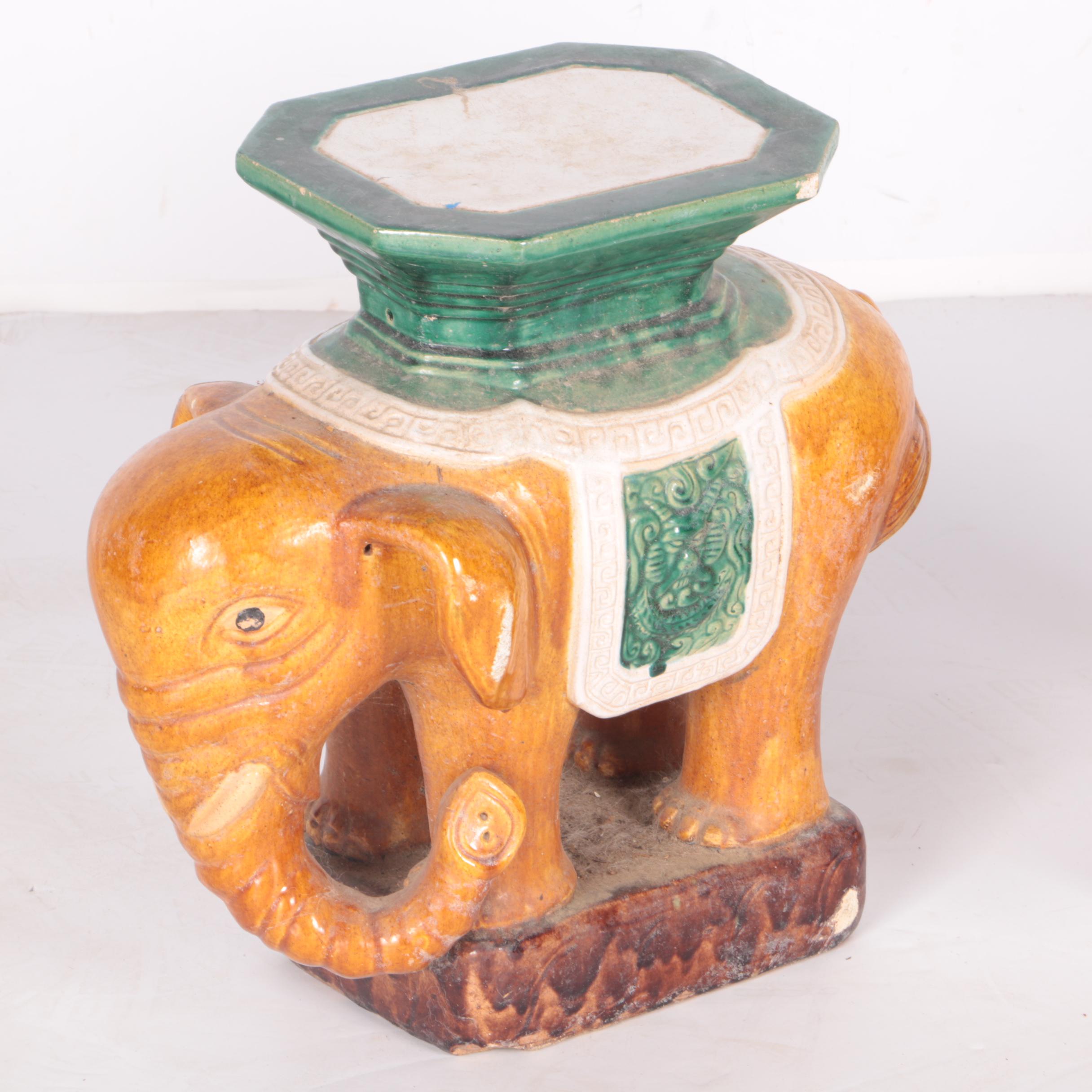 Ceramic Elephant Side Tables