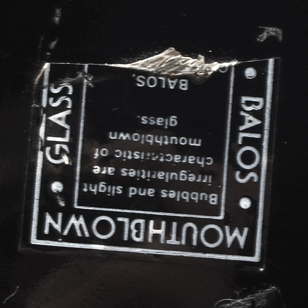 Balos Mouthblown Frosted Glass Bust