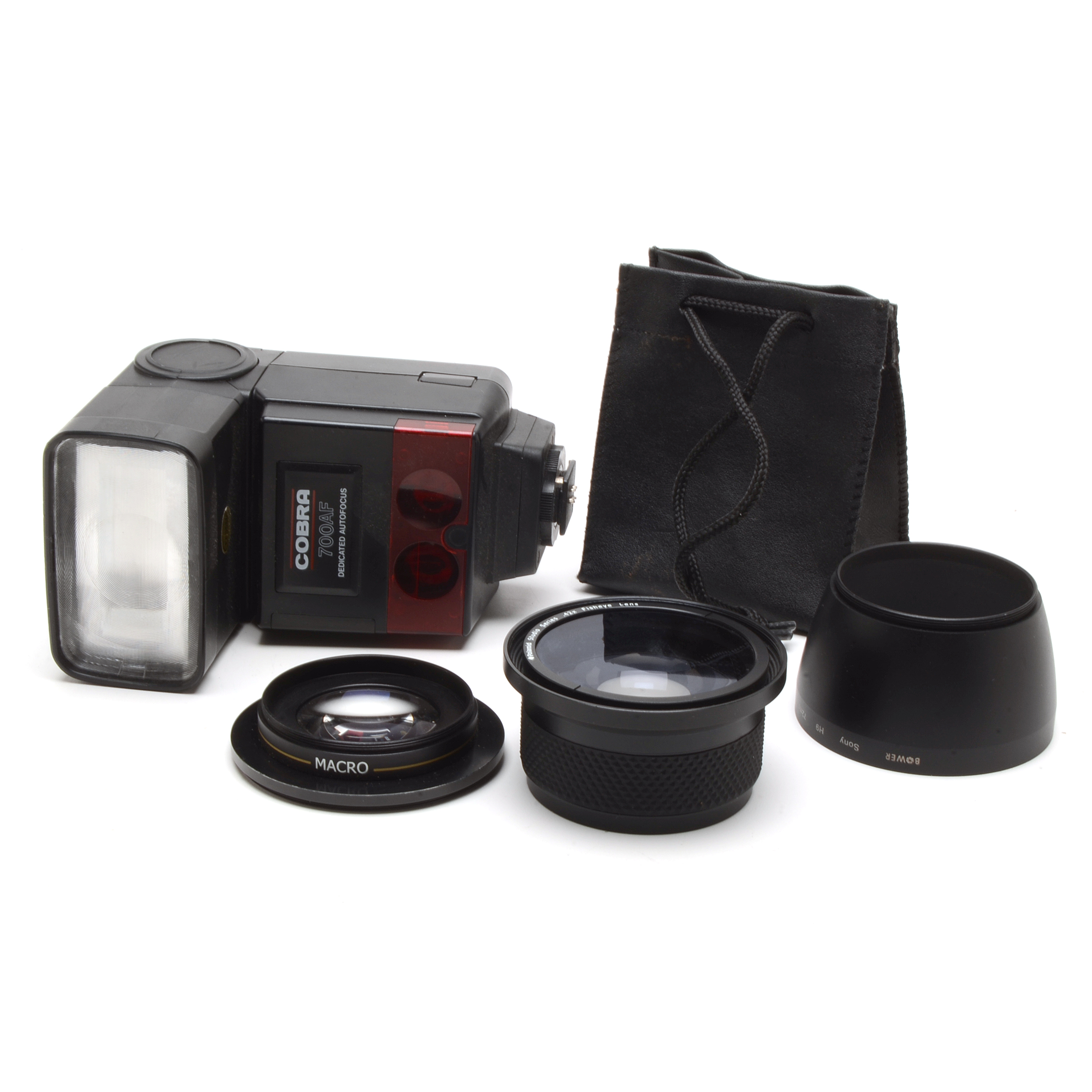 High Definition Fisheye Lens with Macro Attachment and Adapter