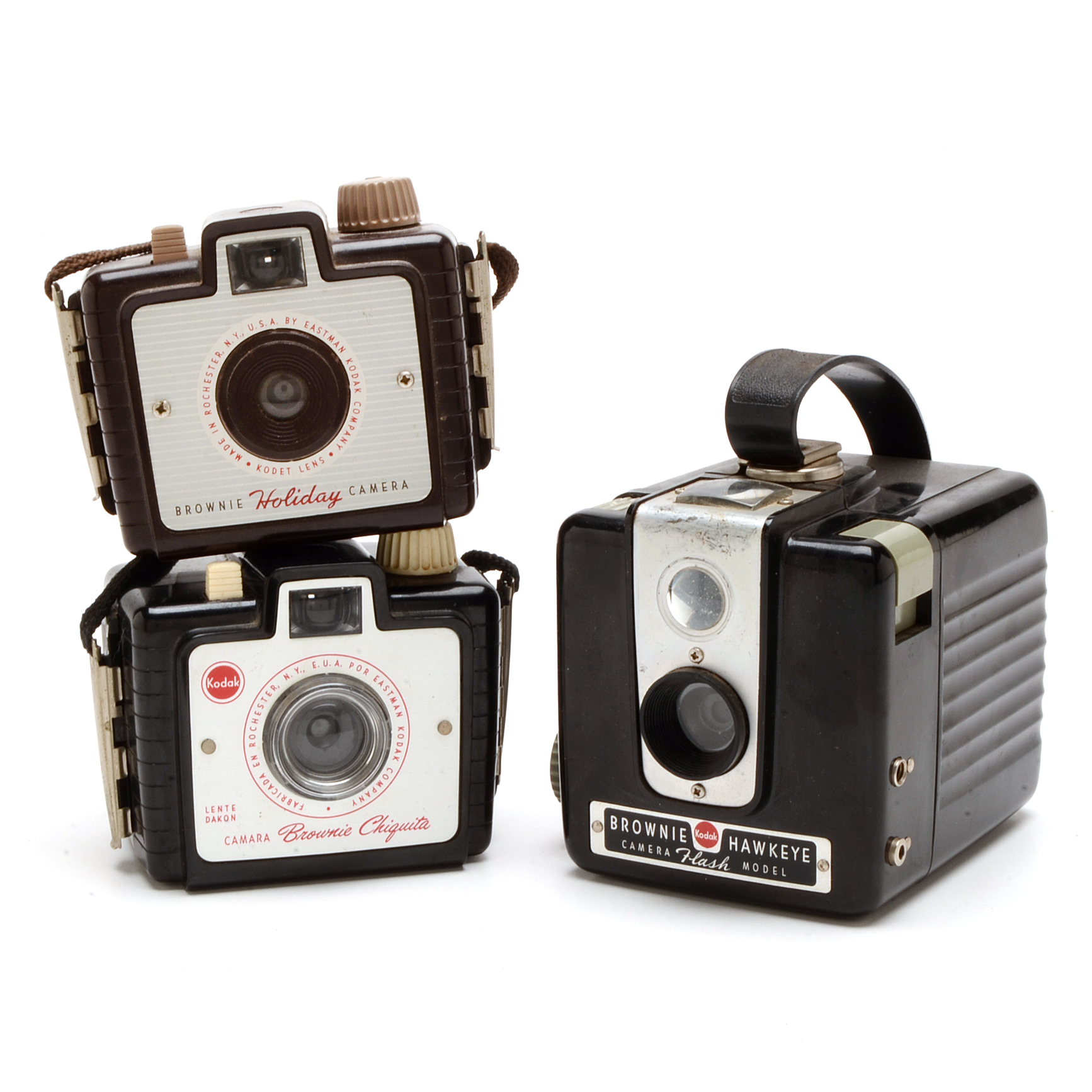 Assorted Kodak Brownie Hawkeye Cameras