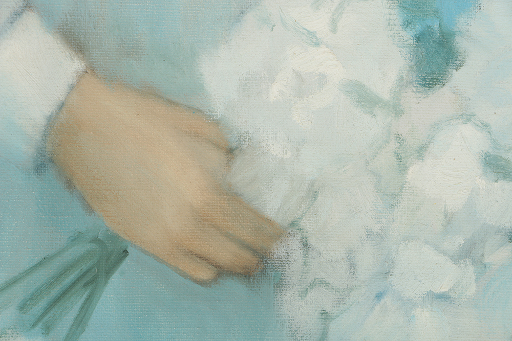 Pat Zenda Oil Painting on Canvas Portrait of Girl