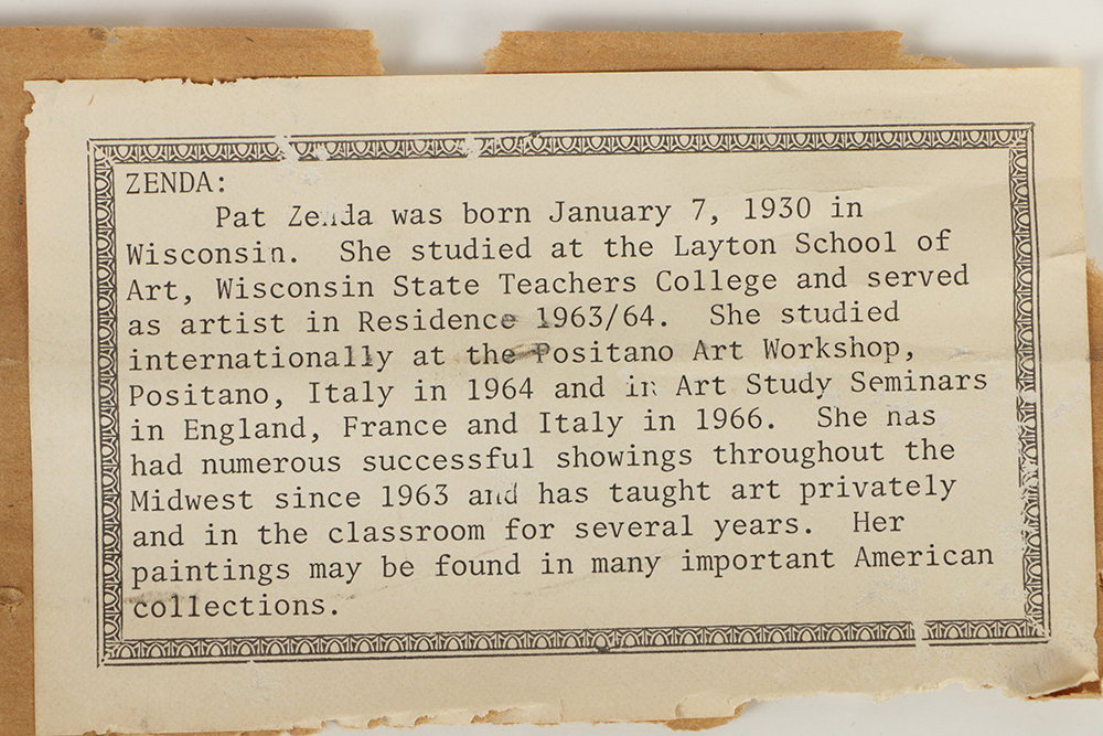 Pat Zenda Oil Painting on Canvas Portrait of Girl