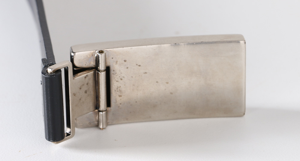 Prada Black Leather Belt