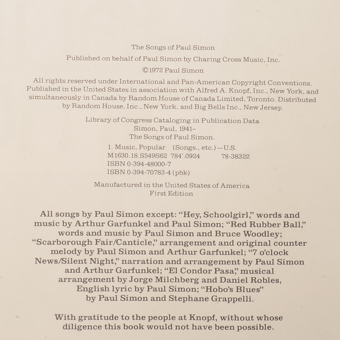 Vintage Paul Simon Songbook