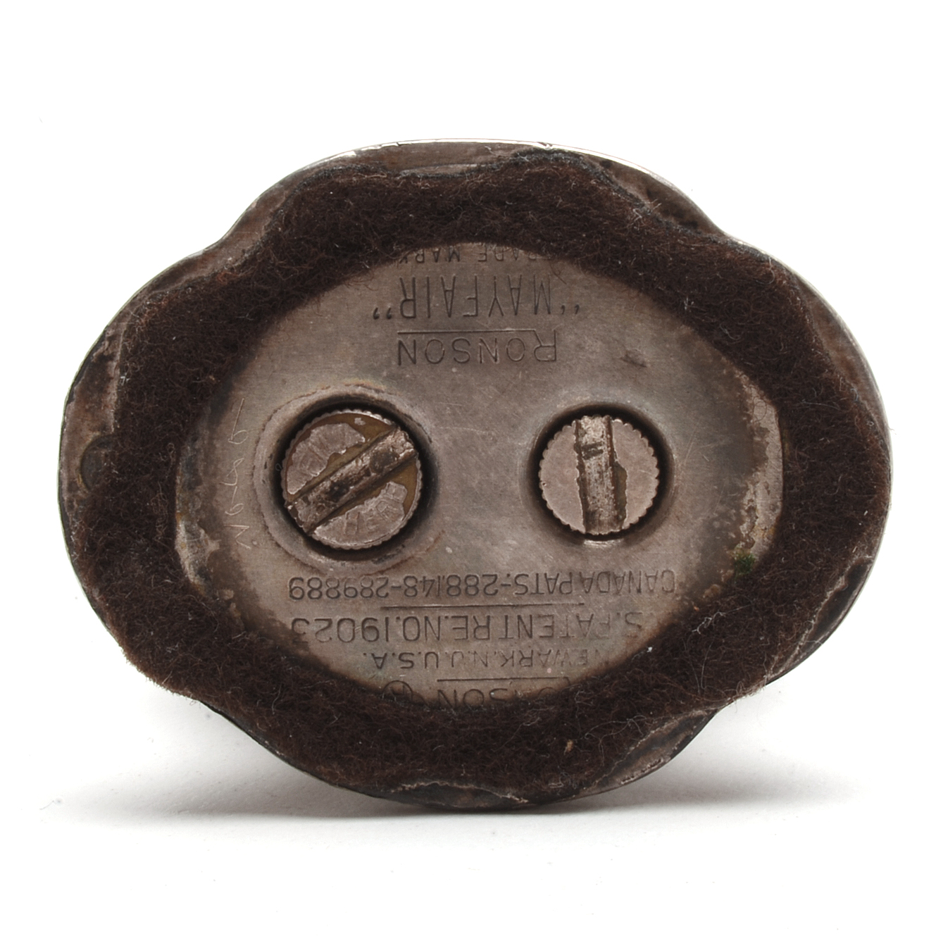 Vintage Ronson "Mayfair" Silver Plate Lighter