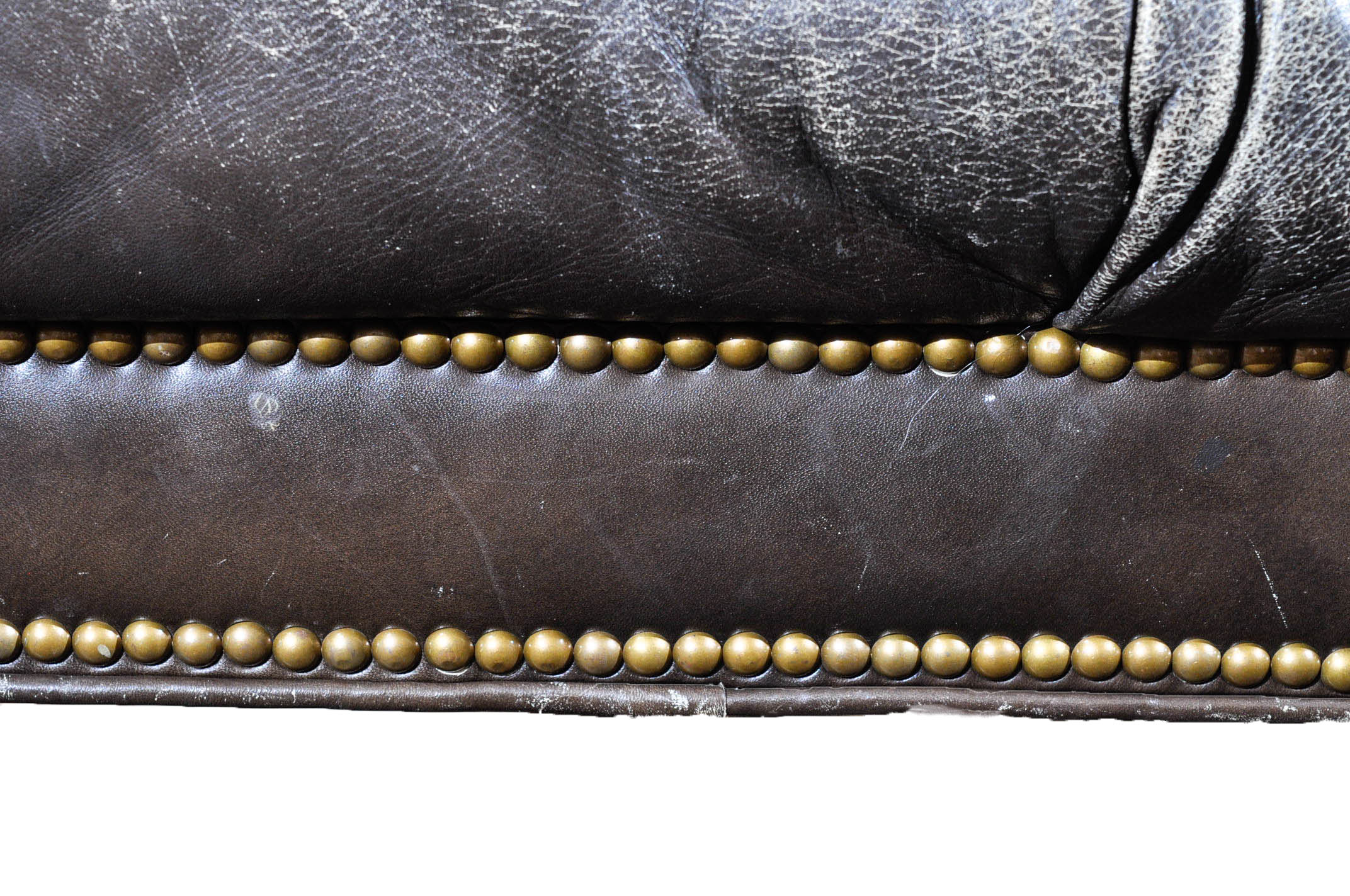 Tufted Leather Ottoman