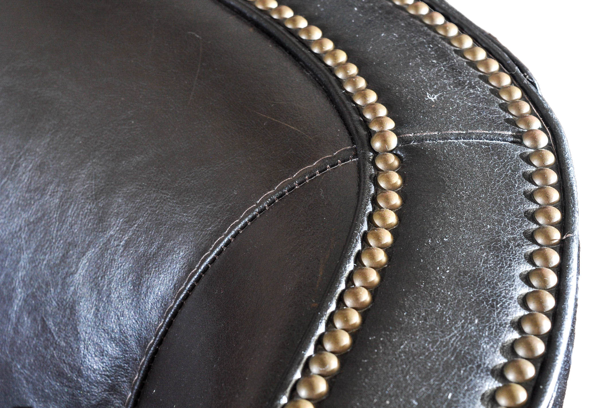 Brown Leather Wingback Armchair