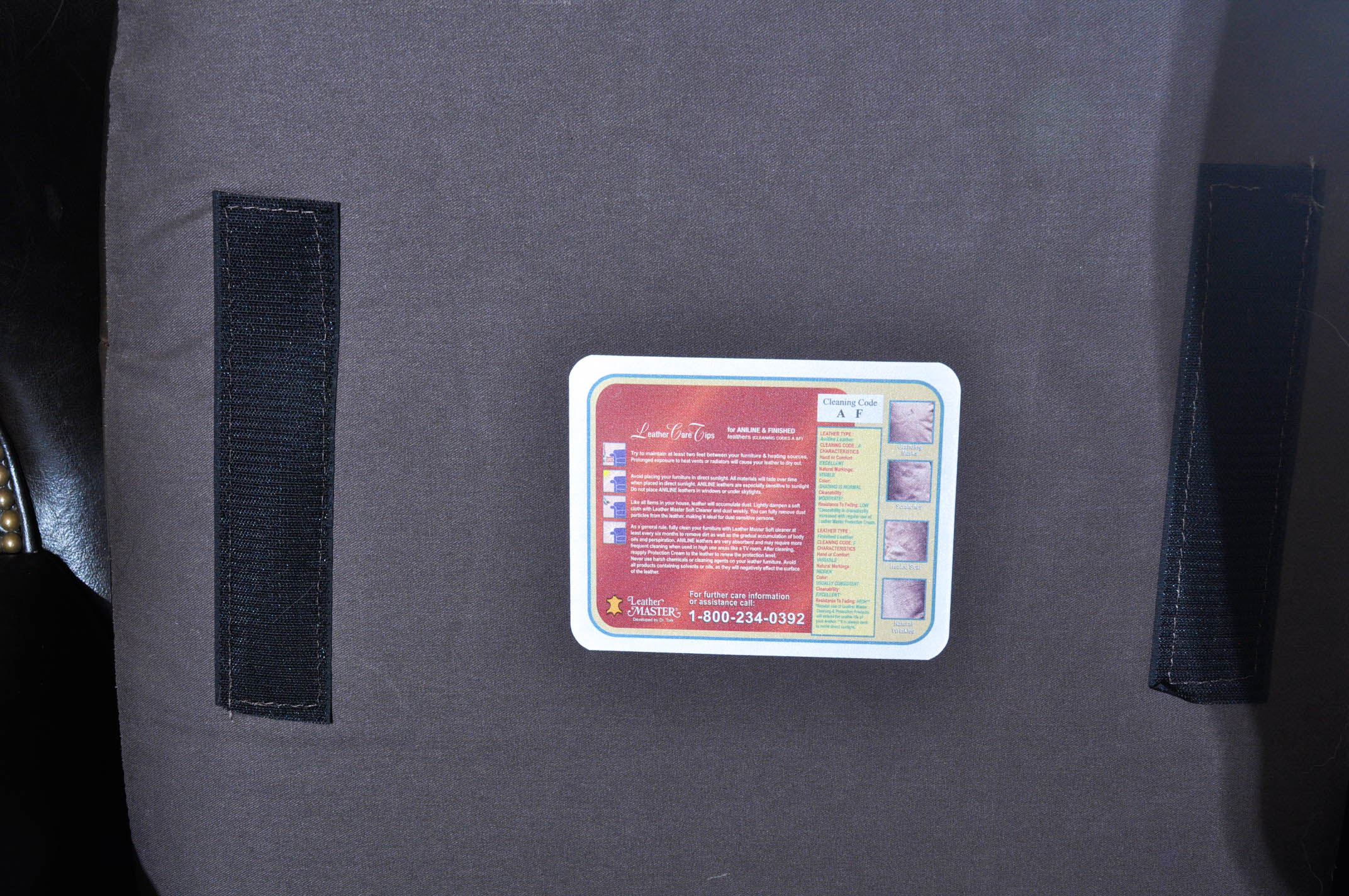 Brown Leather Wingback Armchair