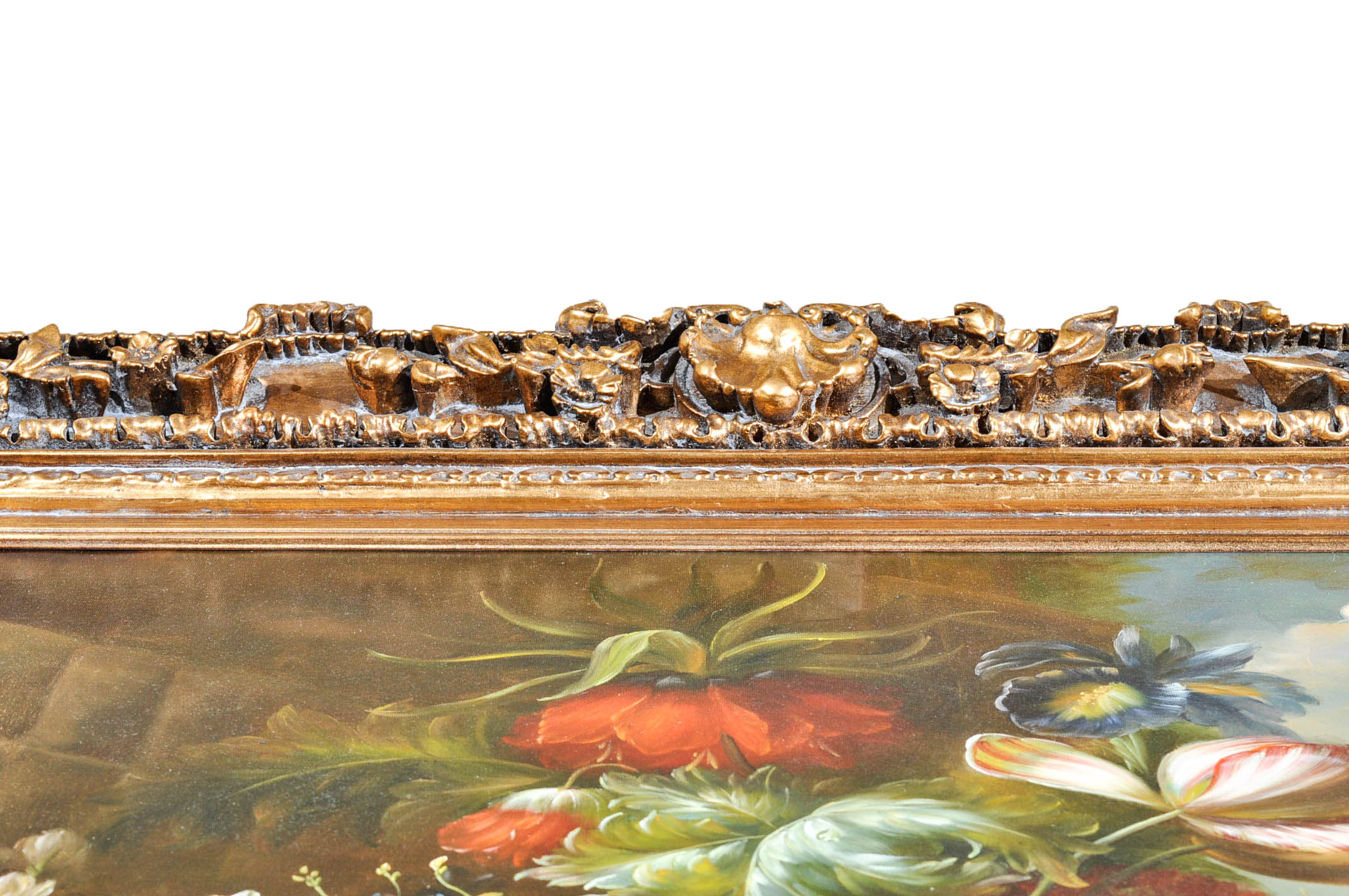 Original Oil Floral Still Life Painting on Canvas