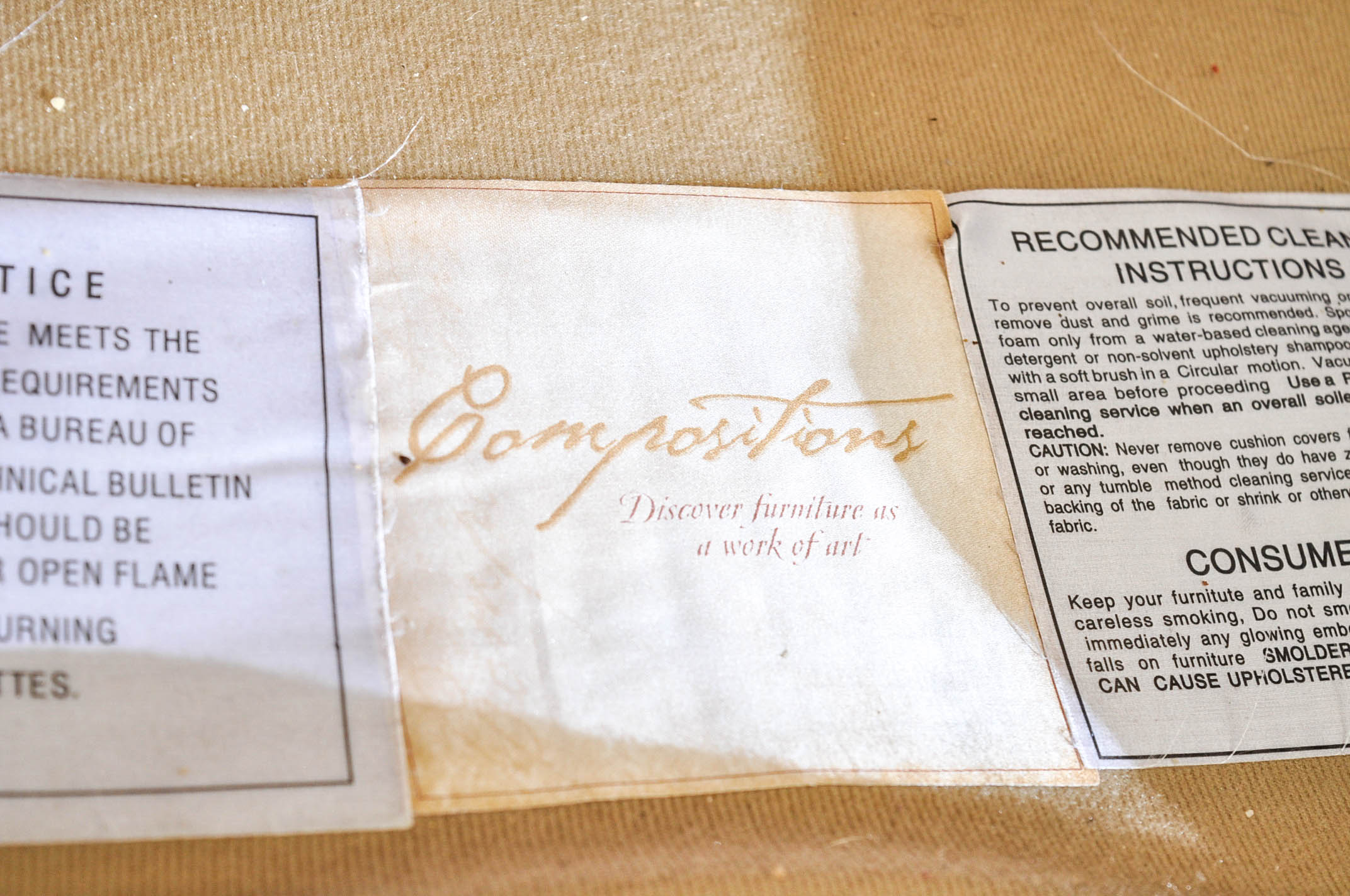 Upholstered Sectional Sofa by Compositions