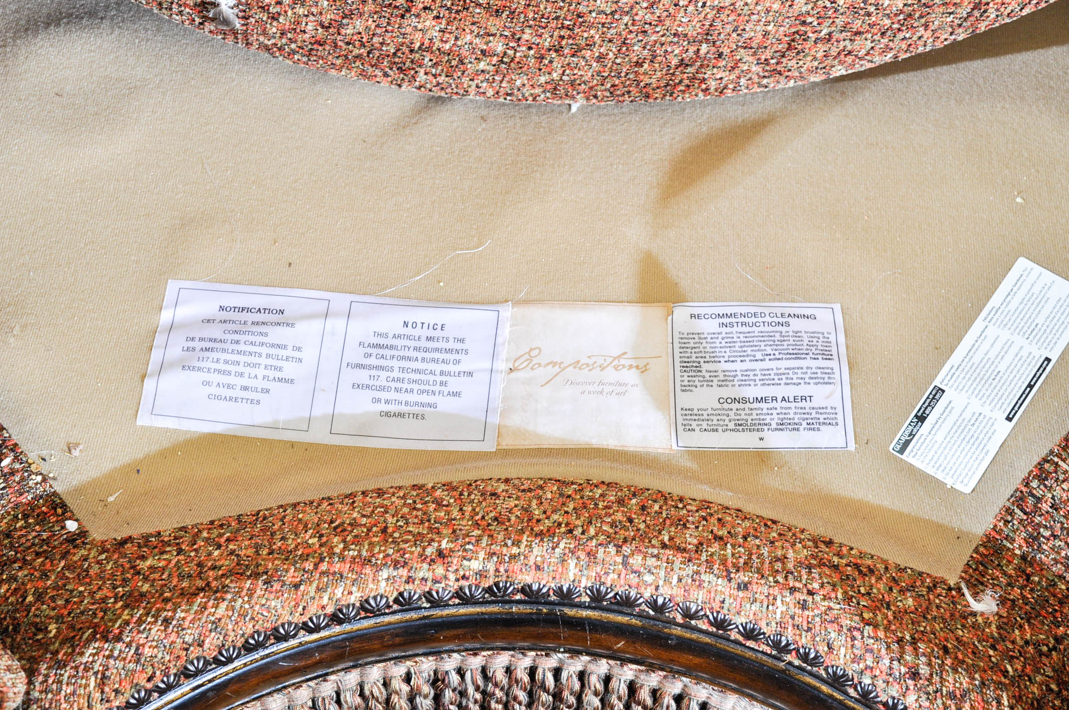 Upholstered Sectional Sofa by Compositions