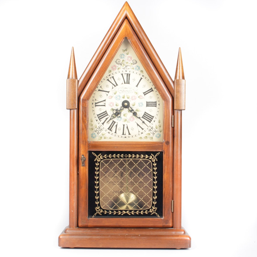 New England Clock Company Eight Day Steeple Clock