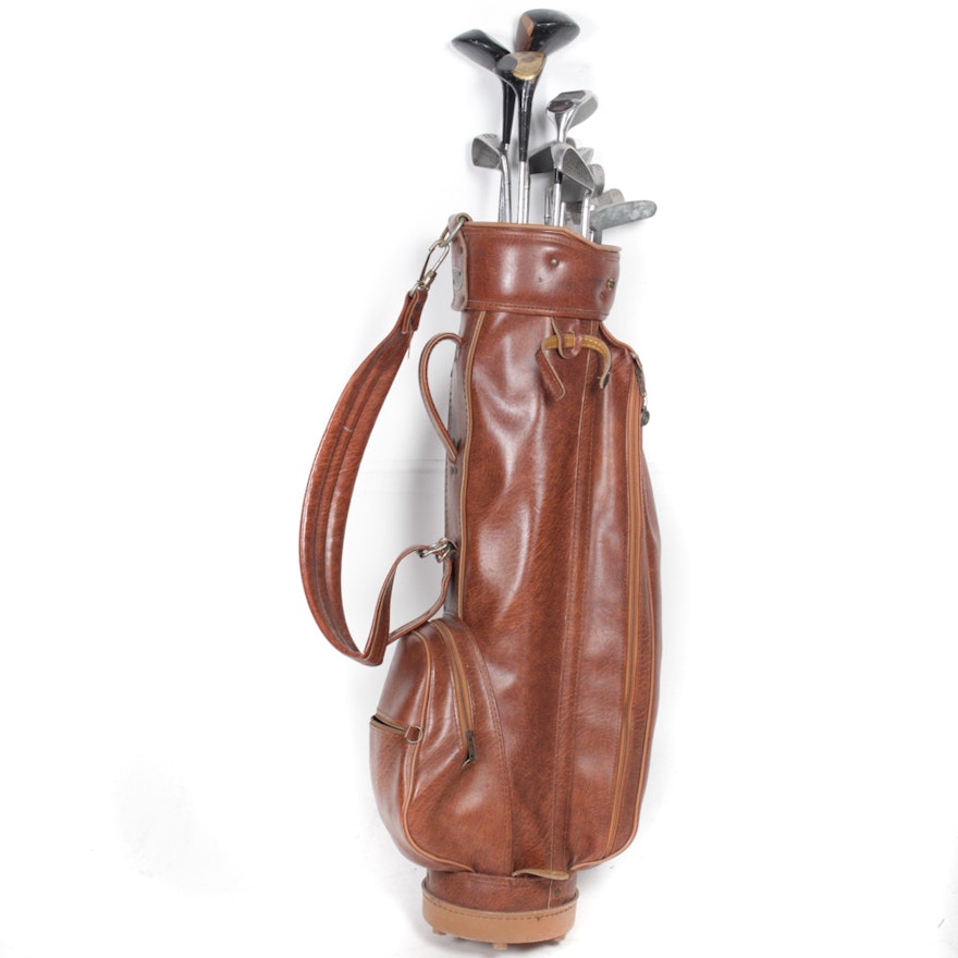 Vintage Executive Spaulding Golf Clubs with Butchart Nicholls Golf Bag