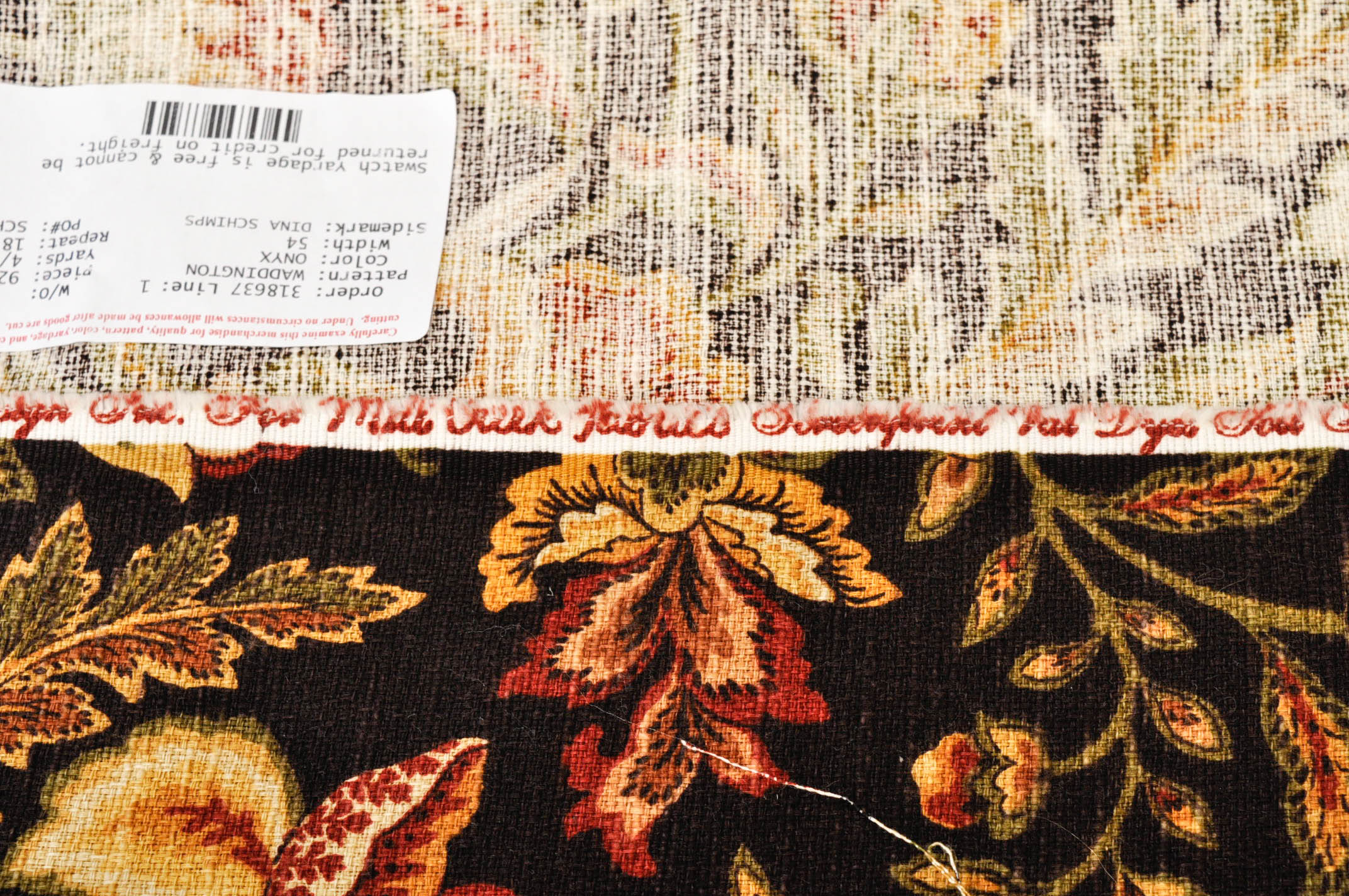 Custom Made Waddington and Tassel Drapery Set