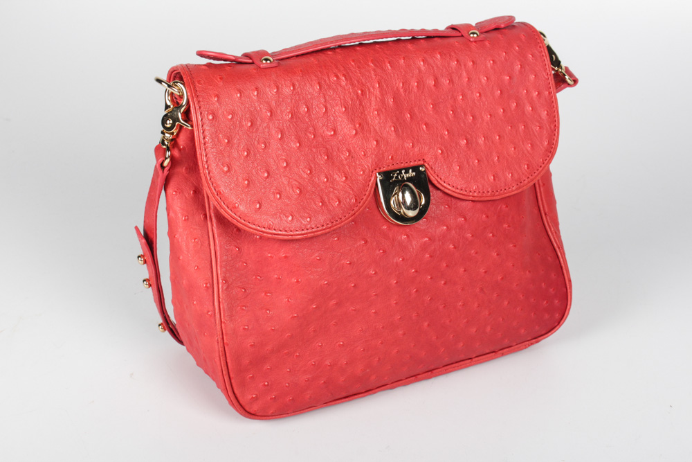 Z Spoke by Zac Posen Embossed Leather Handbag